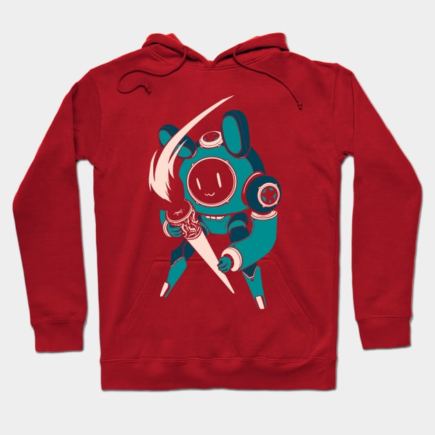 Bunny Bot - Elegant Hoodie by banditotees